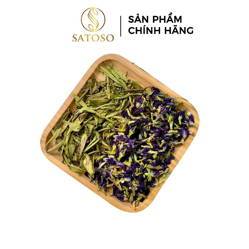 Trà hoa Đậu biếc cỏ ngọt hỗ trợ làm đẹp da, giảm mụn