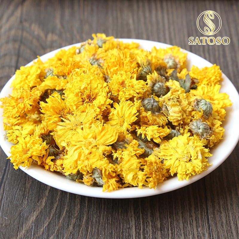 Trà hoa cúc vàng sấy nguyên bông Satoso - Ảnh 4