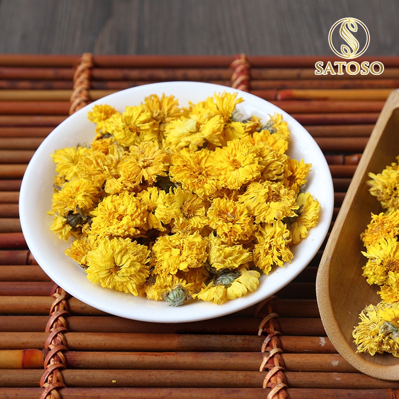 Trà hoa cúc vàng sấy nguyên bông Satoso - Ảnh 6