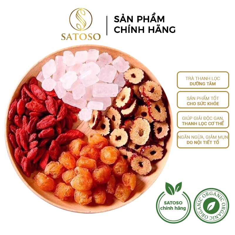 Trà thanh lọc dưỡng tâm Satoso hỗ trợ làm đẹp da và giảm mụn - Ảnh 3