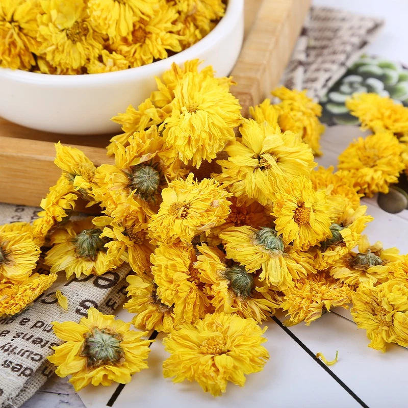 Trà hoa cúc vàng sấy nguyên bông Satoso