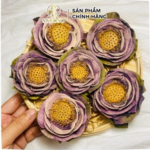 Trà hoa sen nguyên bông Satoso giúp giảm căng thẳng, cải thiện tuần hoàn máu