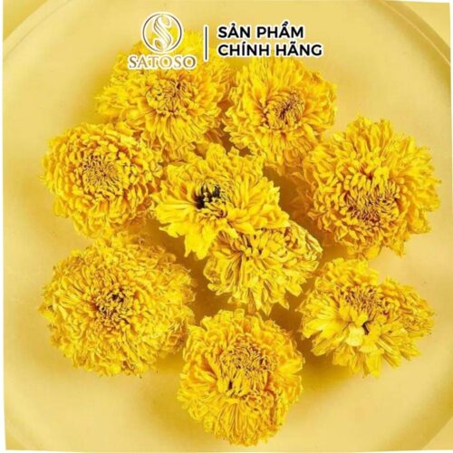 Trà hoa Hoàng Cúc sấy nguyên bông Satoso hỗ trợ giảm stress và cải thiện giấc ngủ