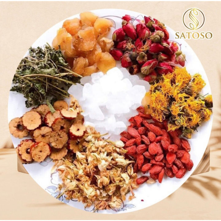 Trà dưỡng nhan 7 vị Satoso hỗ trợ dưỡng nhan, tăng cường sắc đẹp