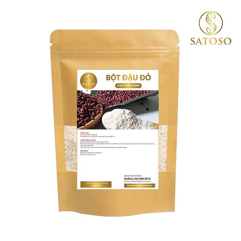 Bột Đậu Đỏ Satoso nguyên chất dưỡng da trắng hồng - Ảnh 5
