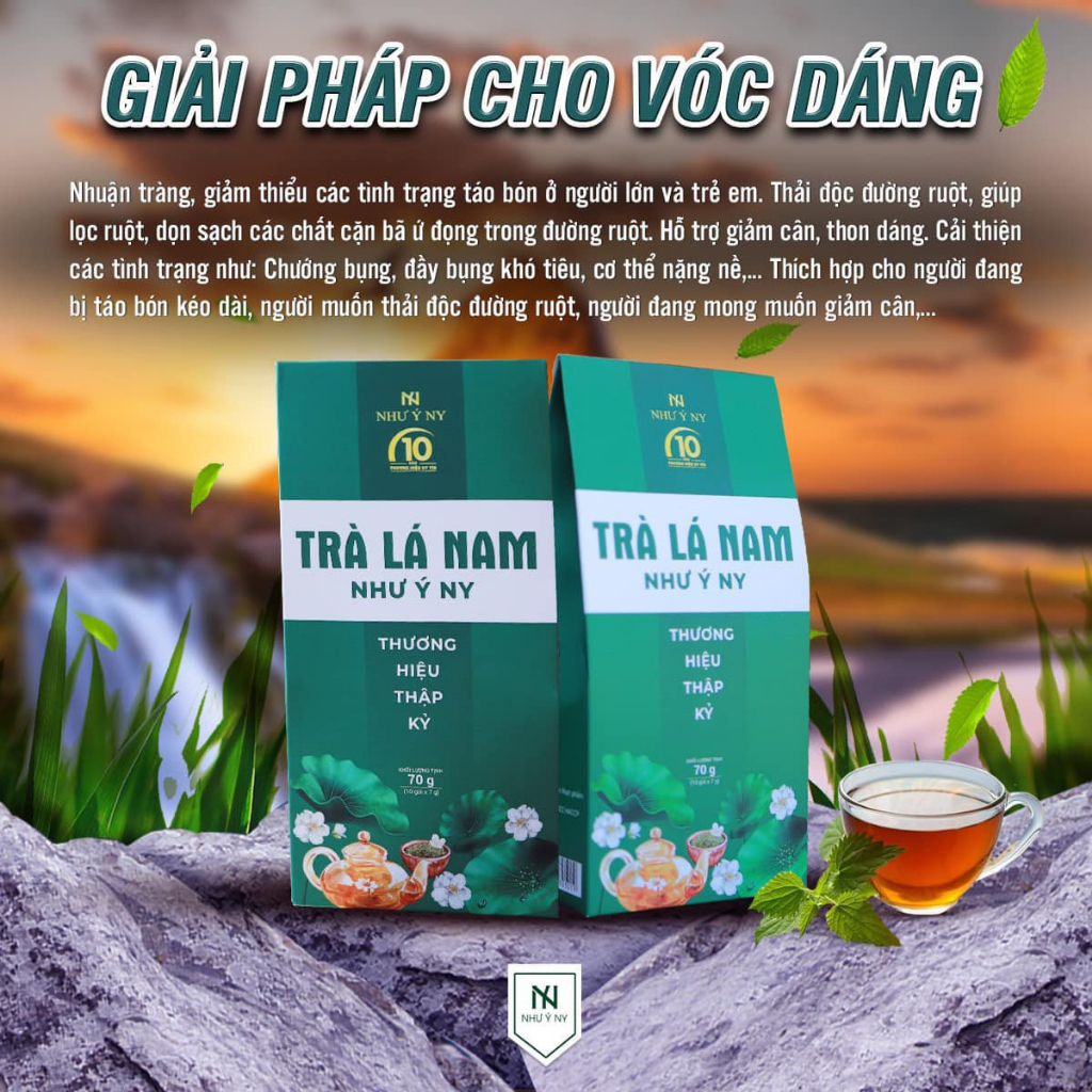 Trà Lá Nam Như Ý - giúp detox cơ thể, giảm mỡ, giảm cân chính hãng hộp 10 gói - Ảnh 5