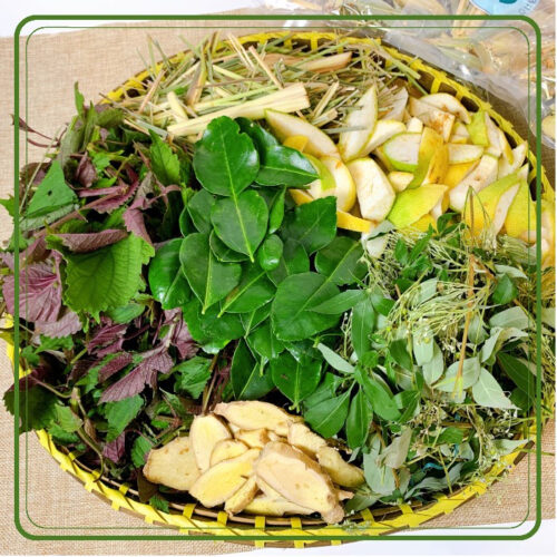 Lá Xông - Tắm Thảo Dược Giải Cảm, Giữ Ấm, Tăng Sức Đề Kháng , Thương Hiệu SATOSO