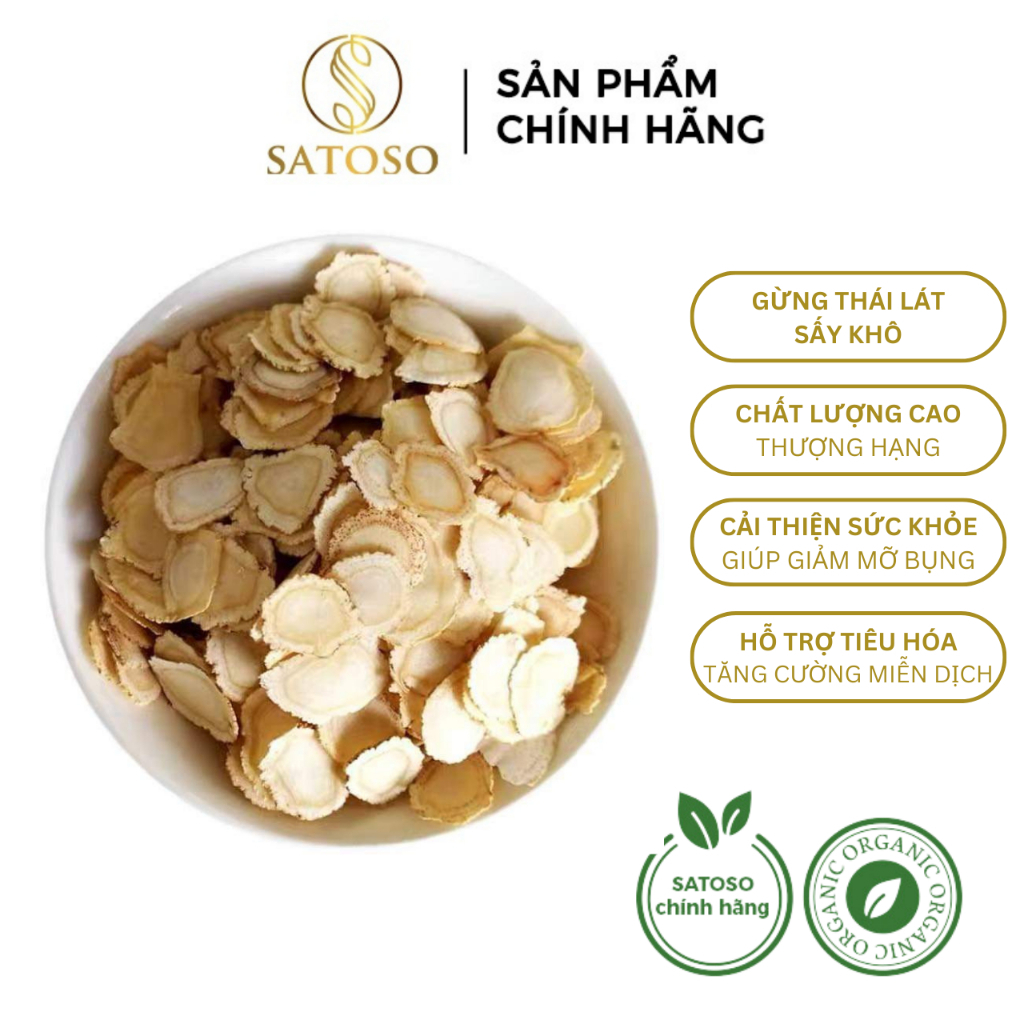 Gừng Thái Lát Sấy Khô SATOSO - Ảnh 2