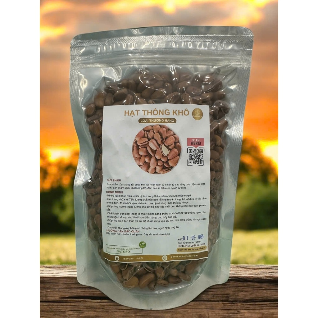 Hạt Thông Vị Tự Nhiên, Rất Ngon , Thương Hiệu SATOSO - Ảnh 3