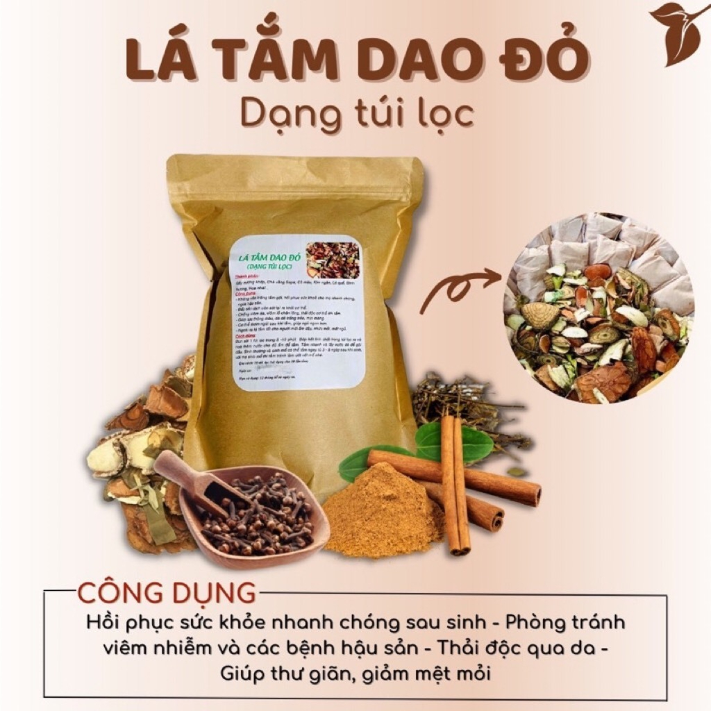 Lá Tắm Dao Đỏ Cho mẹ Sau Sinh Thương Hiệu SATOSO - Ảnh 4