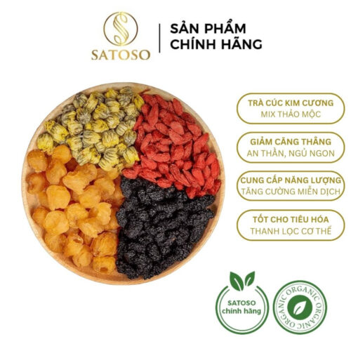 Trà hoa cúc kim cương mix thảo mộc giúp tăng cường hệ miễn dịch SATOSO