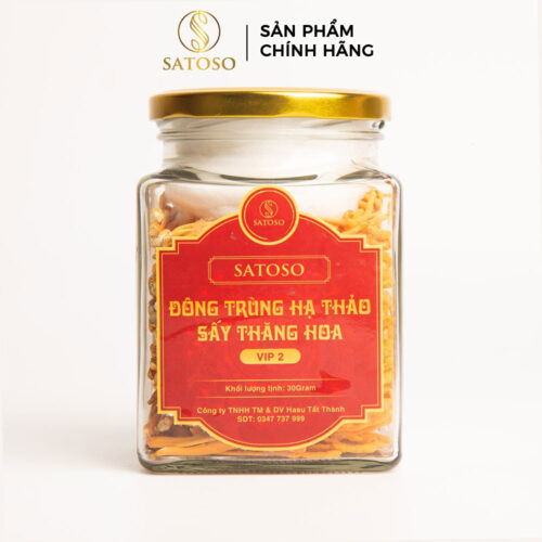 Đông Trùng Hạ Thảo Sấy Khô SATOSO VIP 2 Dưỡng Chất Quý Cho Sức Khỏe Toàn Diện