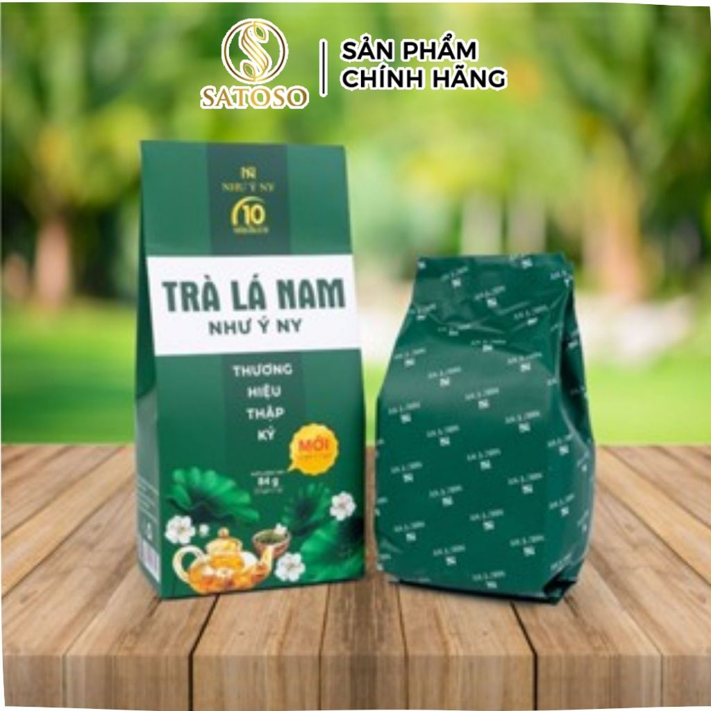 Trà Lá Nam Như Ý hỗ trợ nhuận tràng, tốt cho hệ tiêu hóa, đánh bay mỡ bụng, giảm cân hiệu quả SATOSO hộp 84g