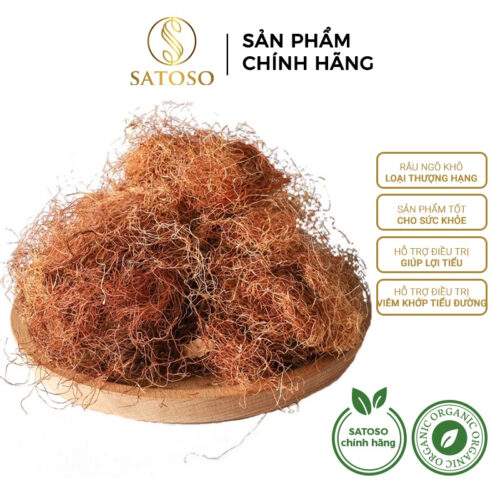 Râu ngô SATOSO thượng hạng thơm, sạch hỗ trợ thanh nhiệt