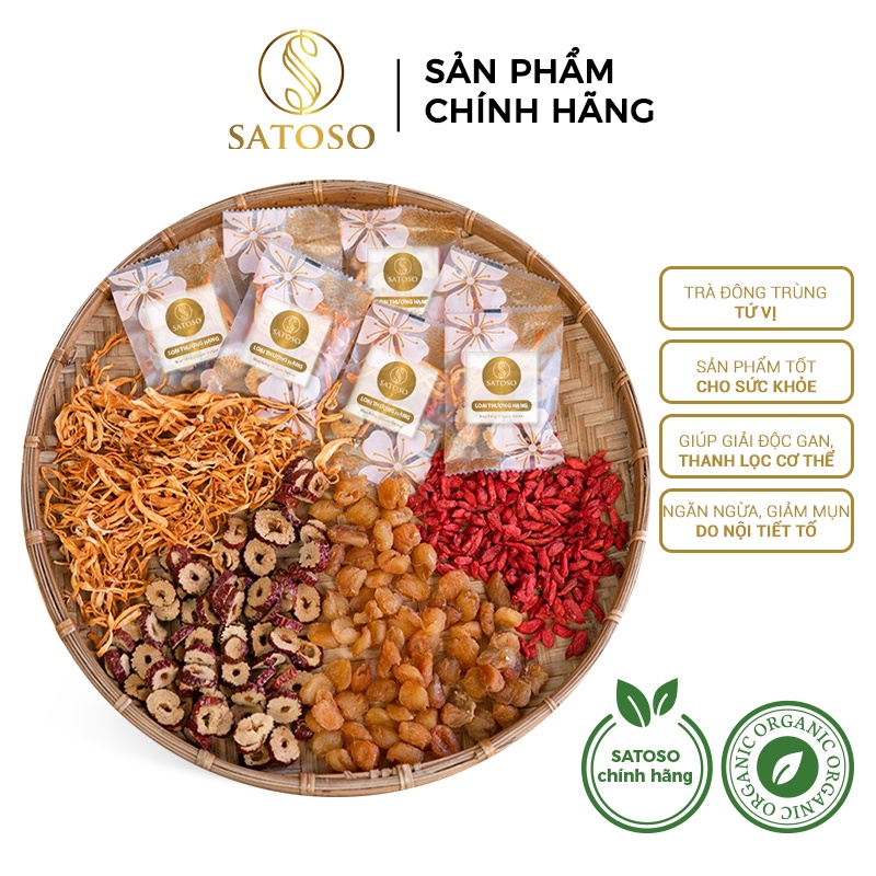 Trà Đông Trùng Tứ Vị SATOSO Hỗ Trợ Giảm Mệt Mỏi, Bồi Bổ Cơ Thể