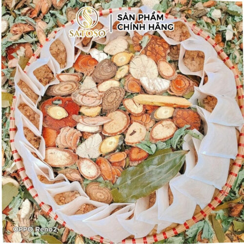 Thảo Dược Tắm Bé SATOSO Mát Da, Ngừa Rôm Sảy, Dịu Nhẹ & An Toàn Cho Trẻ