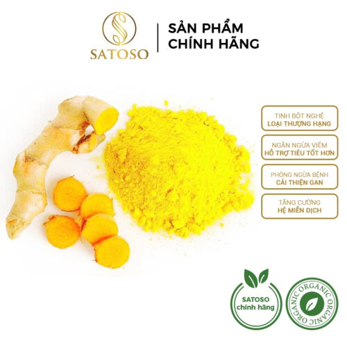 Tinh bột nghệ vàng thượng hạng tốt cho sức khỏe, đẹp da SATOSO