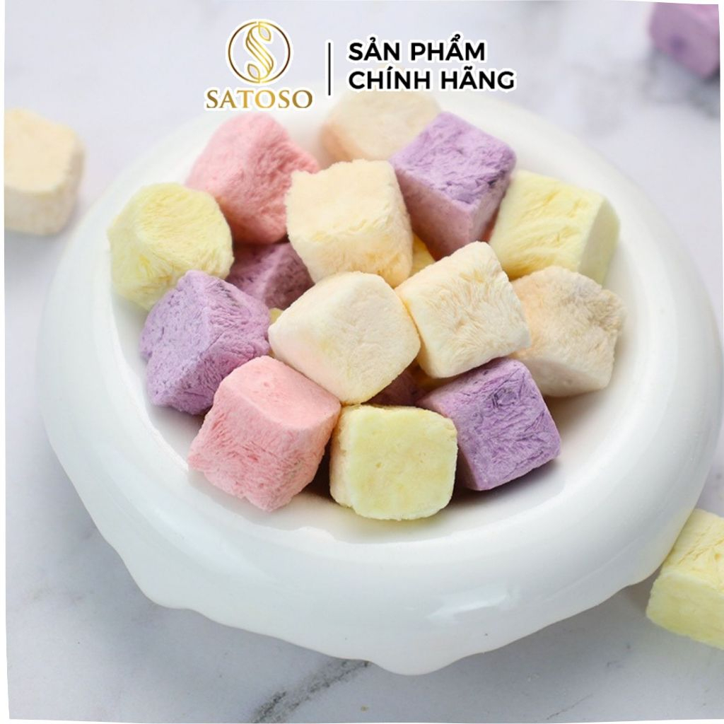 Sữa chua khô sấy lạnh thơm ngon bổ dưỡng thương hiệu SATOSO