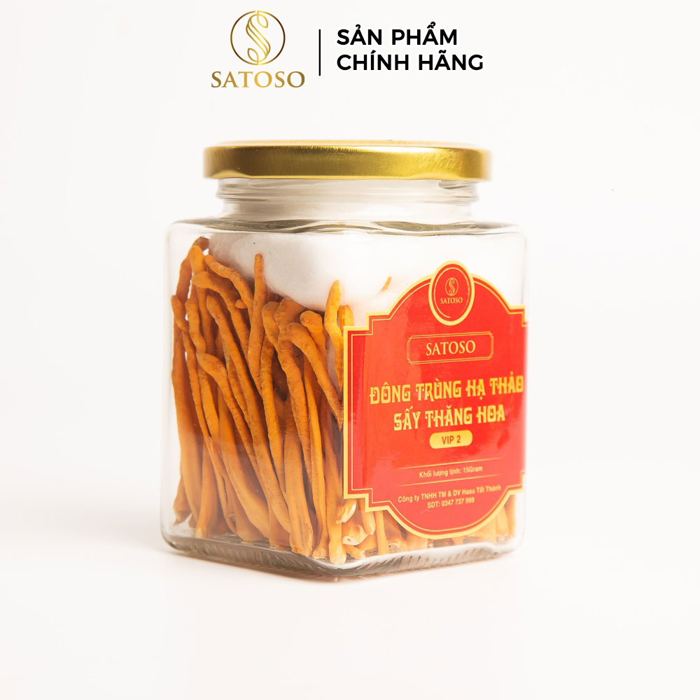 Đông Trùng Hạ Thảo Sấy Khô SATOSO VIP 2 Dưỡng Chất Quý Cho Sức Khỏe Toàn Diện - Ảnh 2