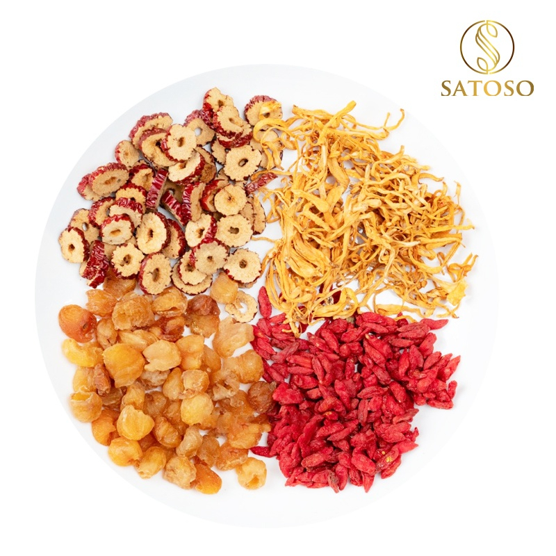 Combo trà thảo mộc SATOSO giúp da đẹp,thanh lọc cơ thể gói 10g - Ảnh 3