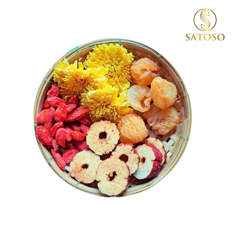 Combo trà thảo mộc SATOSO giúp da đẹp,thanh lọc cơ thể gói 10g - Ảnh 5