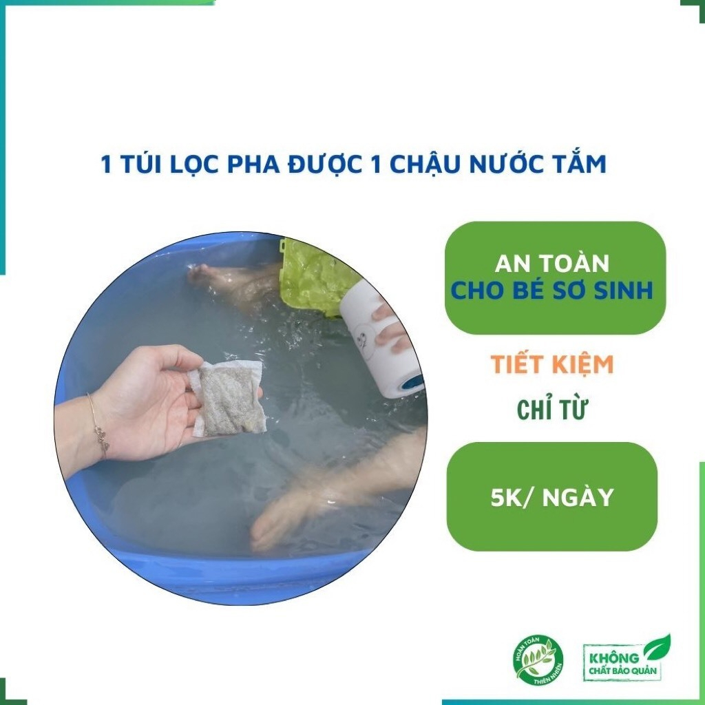 Thảo Dược Tắm Bé SATOSO Mát Da, Ngừa Rôm Sảy, Dịu Nhẹ & An Toàn Cho Trẻ - Ảnh 6