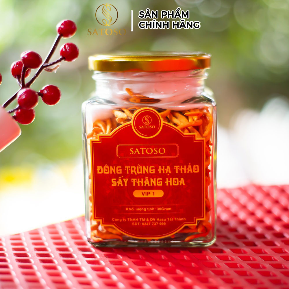 Đông Trùng Hạ Thảo Sấy Khô VIP1 SATOSO 30g Thượng Hạng, Tốt Cho Sức Khỏe, Bồi Bổ Tự Nhiên - Ảnh 6