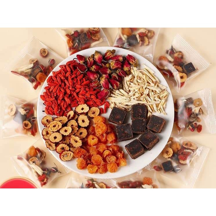 Trà gừng đường nâu mix thảo mộc SATOSO Hỗ Trợ Sức Khoẻ - Ảnh 4