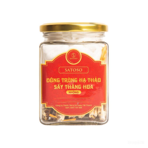 Đông Trùng Hạ Thảo Nguyên Con SATOSO – Loại Thượng Hạng – Hũ 10 Con